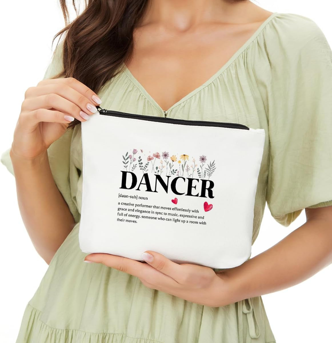 Dancer Definition Cosmetic Bag, Dance Dancer Gifts Makeup Bag, Dance Stuff, Dance Lover Gift, Dance Accessories, Birthday Graduation Gifts for Women Dance Sister Dance Lovers Dance Staff Dancer Friend