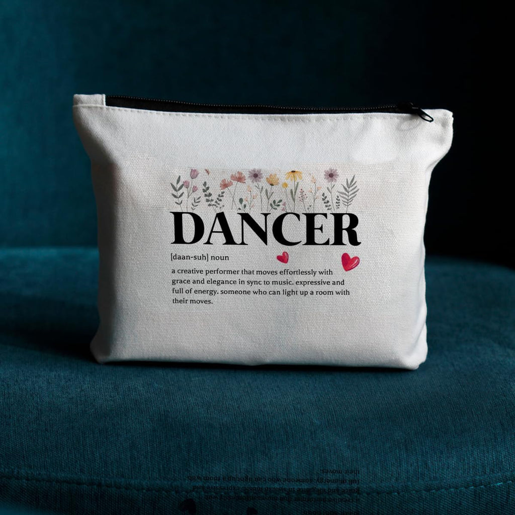 Dancer Definition Cosmetic Bag, Dance Dancer Gifts Makeup Bag, Dance Stuff, Dance Lover Gift, Dance Accessories, Birthday Graduation Gifts for Women Dance Sister Dance Lovers Dance Staff Dancer Friend